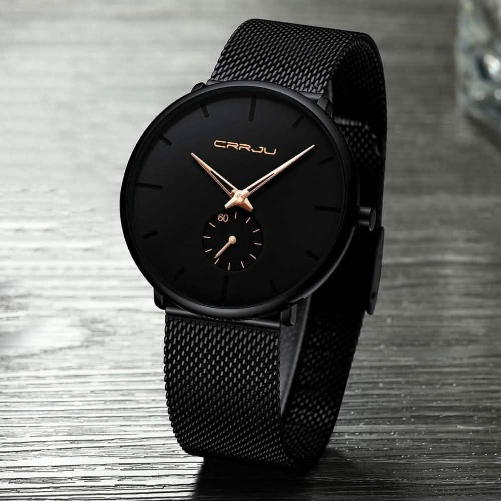 Men’s Ultra-Thin Minimalist Waterproof Wristwatch