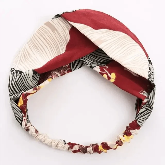 Women’s Summer Turban Headband Fashion Cross Bandana Hair Accessory