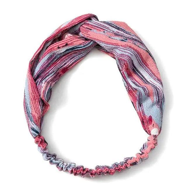 Women’s Summer Turban Headband Fashion Cross Bandana Hair Accessory