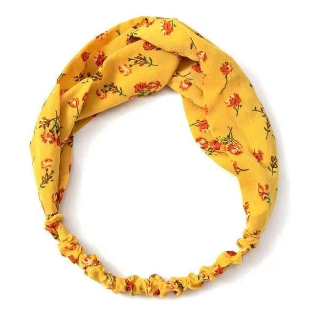 Women’s Summer Turban Headband Fashion Cross Bandana Hair Accessory