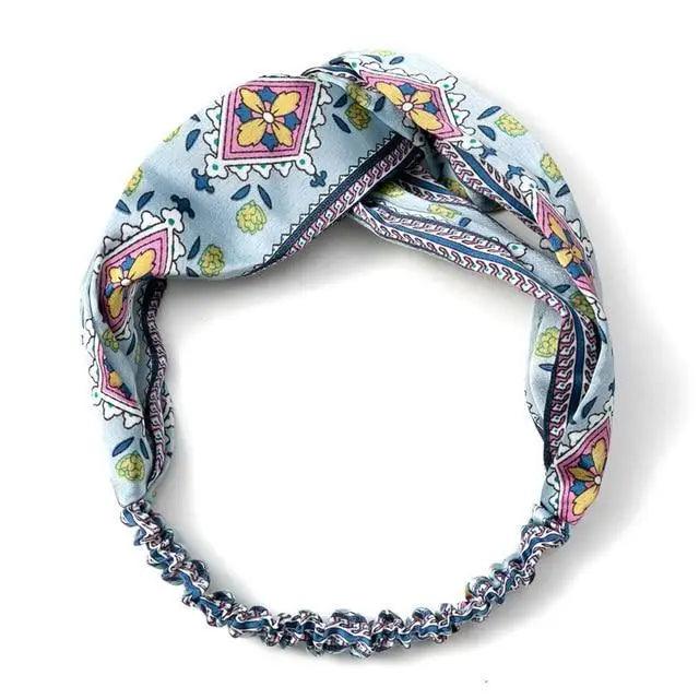 Women’s Summer Turban Headband Fashion Cross Bandana Hair Accessory