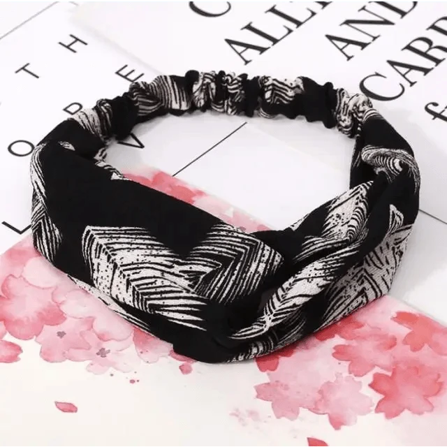 Women’s Summer Turban Headband Fashion Cross Bandana Hair Accessory