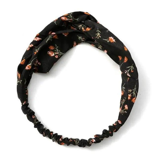 Women’s Summer Turban Headband Fashion Cross Bandana Hair Accessory