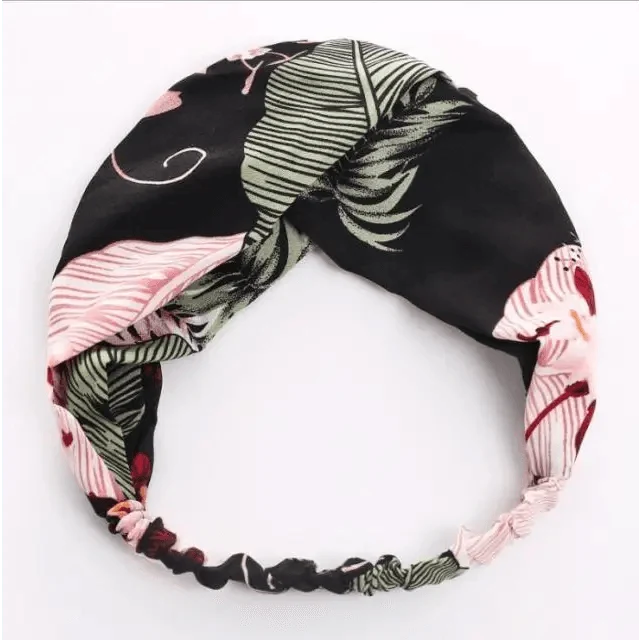 Women’s Summer Turban Headband Fashion Cross Bandana Hair Accessory
