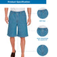 Men’s Pull On Stretch Denim Twill Shorts Elastic Waist
