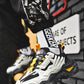 Men’s Chunky Platform Sneakers Height Increasing Casual Slip On Shoes