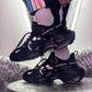 Men’s Chunky Platform Sneakers Height Increasing Casual Slip On Shoes