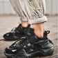 Men’s Chunky Platform Sneakers Height Increasing Casual Slip On Shoes
