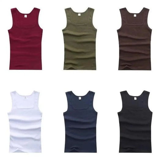 Men’s Plus Size Sleeveless Tank Top Gym Fitness Casual Vest