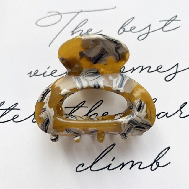 Mini Acetate Hair Clip Women Girls Chic Claw Barrettes