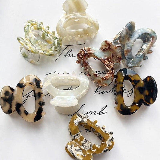 Mini Acetate Hair Clip Women Girls Chic Claw Barrettes