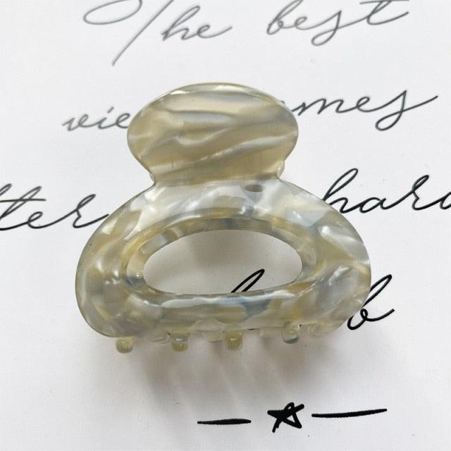 Mini Acetate Hair Clip Women Girls Chic Claw Barrettes