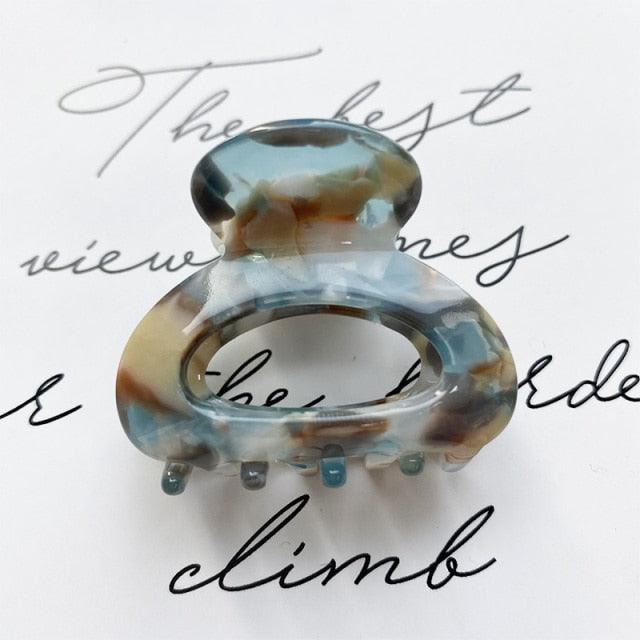 Mini Acetate Hair Clip Women Girls Chic Claw Barrettes