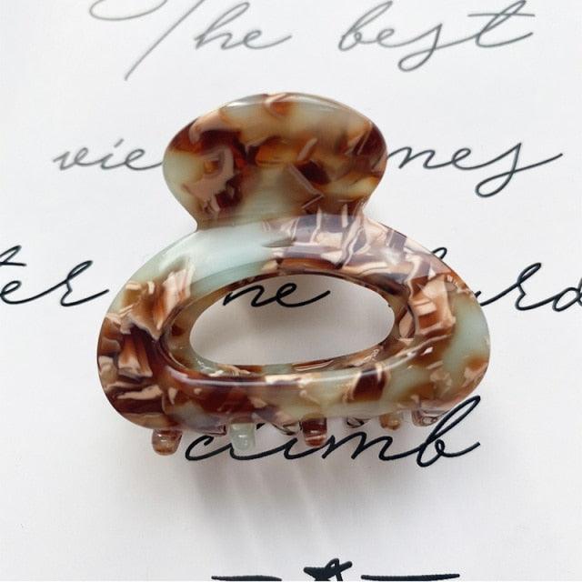 Mini Acetate Hair Clip Women Girls Chic Claw Barrettes