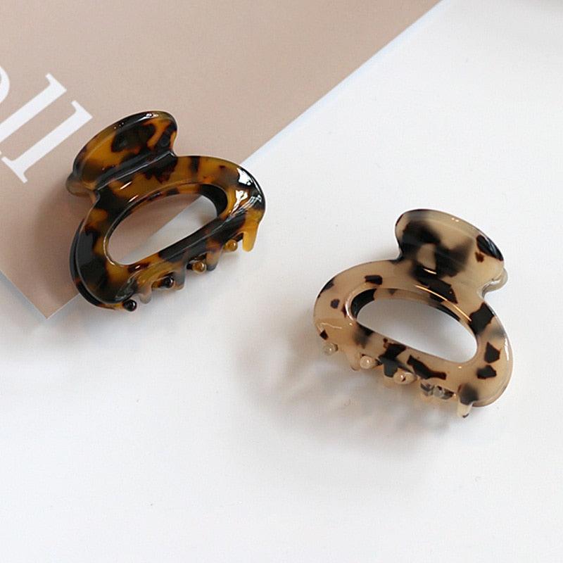 Mini Acetate Hair Clip Women Girls Chic Claw Barrettes