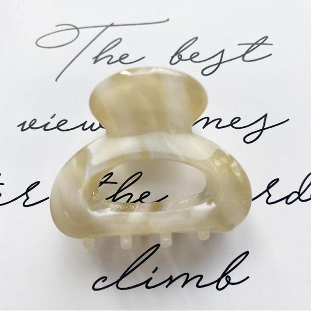 Mini Acetate Hair Clip Women Girls Chic Claw Barrettes