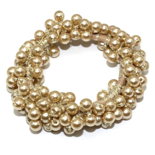 Women’s Big Pearl Hair Ties Korean Style Scrunchies Accessories