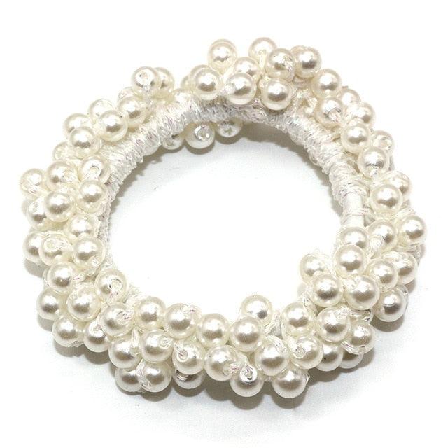 Women’s Big Pearl Hair Ties Korean Style Scrunchies Accessories