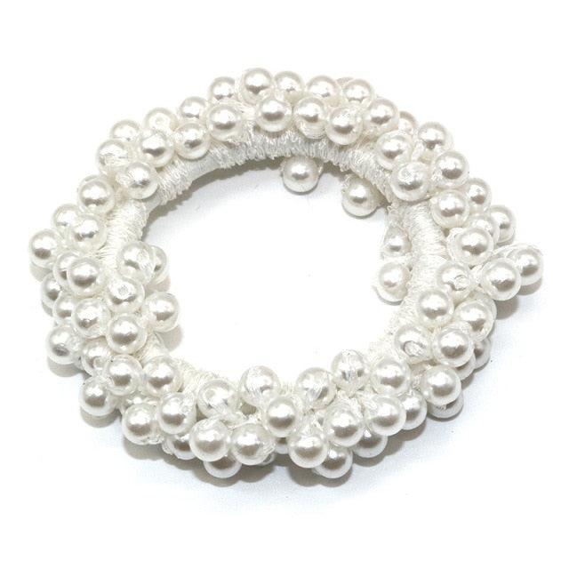 Women’s Big Pearl Hair Ties Korean Style Scrunchies Accessories