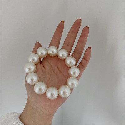 Women’s Big Pearl Hair Ties Korean Style Scrunchies Accessories