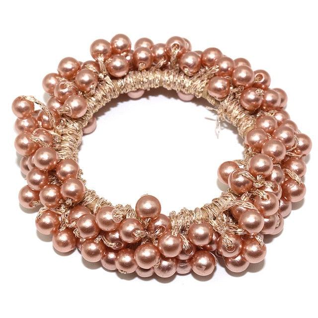 Women’s Big Pearl Hair Ties Korean Style Scrunchies Accessories