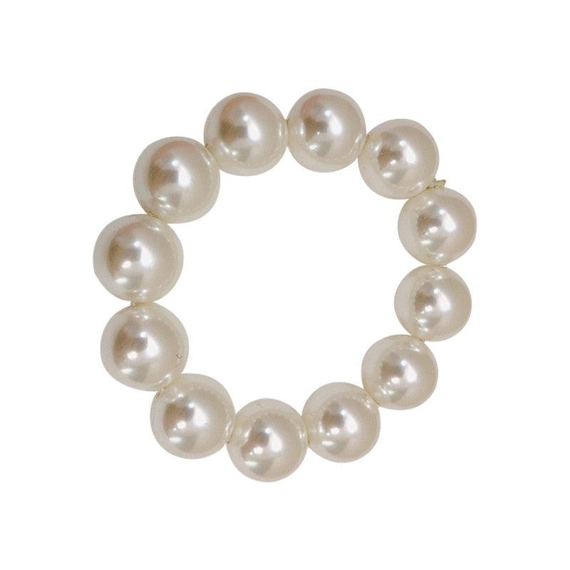 Women’s Big Pearl Hair Ties Korean Style Scrunchies Accessories