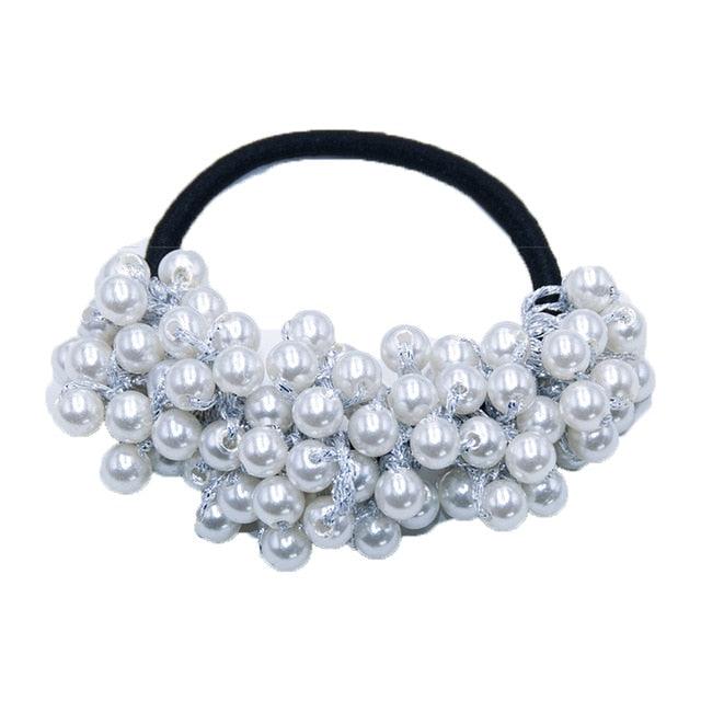 Women’s Big Pearl Hair Ties Korean Style Scrunchies Accessories