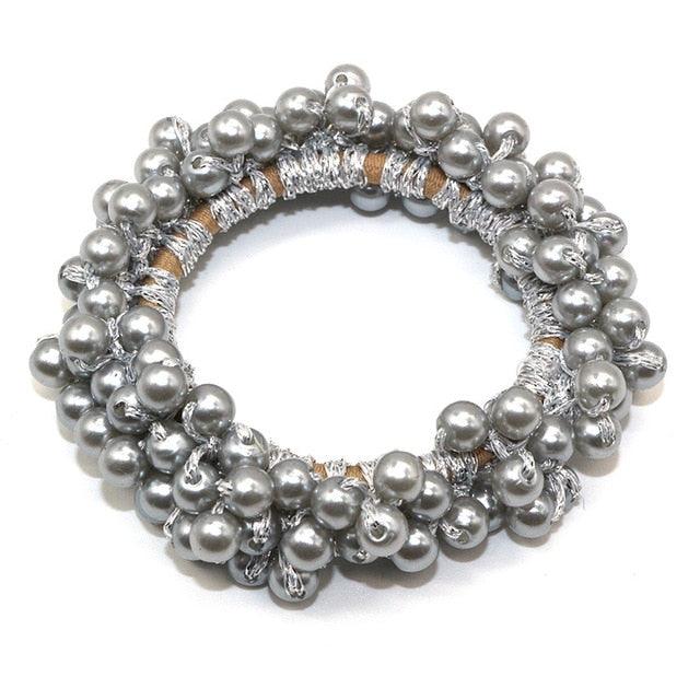 Women’s Big Pearl Hair Ties Korean Style Scrunchies Accessories