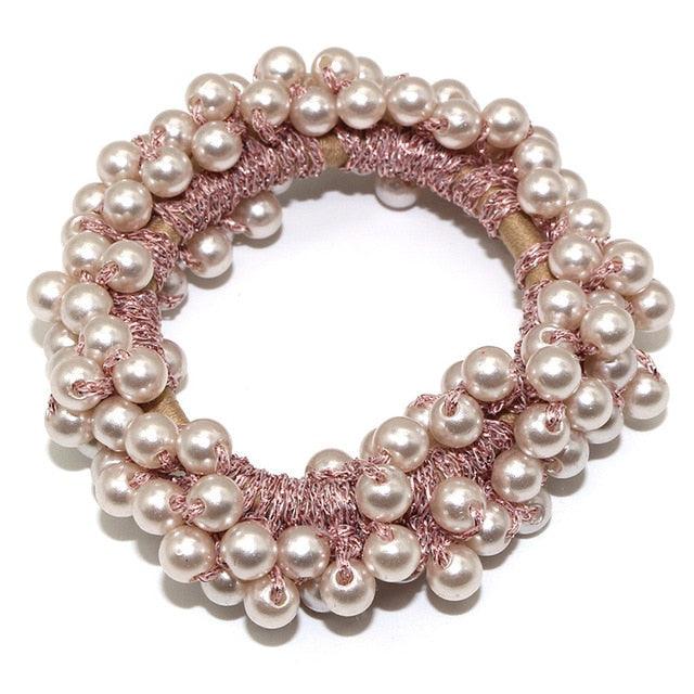 Women’s Big Pearl Hair Ties Korean Style Scrunchies Accessories
